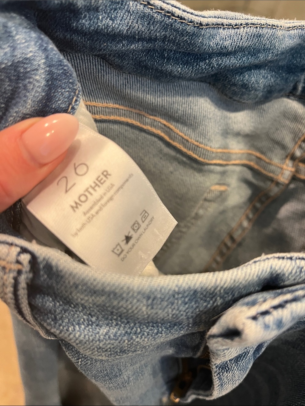 MOTHER Light Blue High-Waist Flare Jeans - Picture 10 of 11